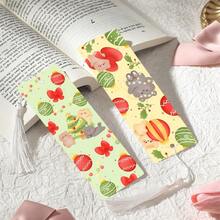 2pcs PET Printed Bookmarks, Exquisite And Beautiful Pattern, Durable And Aesthetic, Unique Design Suitable For Daily Use Or Collection. The Best Gift For Back To School Season, Whether For Personal Use Or As A Gift For Family And Friends, It's A Unique And Practical Gift Choice To Add Atmosphere And Fun To Reading Time (Random Color Tassel) - 2PCS - View 8