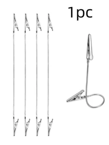360° Flexible Dual-Head Alligator Clips | Summer Essential Mosquito Coil Holder, Price Tag Clip, Note & Photo Stand | Multipurpose Metal Clips, Suitable For Home And Retail Display (7.1/11 Inches) - View 13