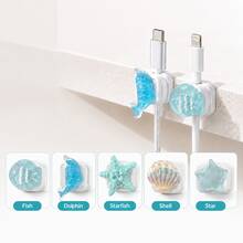 2Pcs Cable Organiser Cable Storage Clips, Desktop Accessories, Ocean Cable Storage Rack, Starfish USB Charging Cable Winder,Car Accessories Phone Accessories Travel Travel Essentials - Multicolor - View 9
