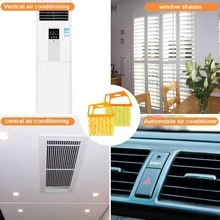 1pc/2pcs Handheld Blind/Car Window Cleaning Brush, Air Vent Cleaning Brush, Curtain Dusting Brush With Detachable Microfiber Cover, Easy Cleaning, Suitable For Air Conditioner, Car Air Vents, Fan Slots, Home, School, Hotel, Christmas Window Cleaning Tool, Cleaning Supplies - Multicolor - View 10