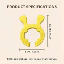 1pc Silicone Pot Handle & Spatula Holder - Rabbit Ear Design Clip-On Kitchen Utensil Rack; Heat-Resistant, Non-Slip And Anti-Splatter Spatula Holder, Suitable For Stove Cooking, Home Cooking And RV Camping - View 4