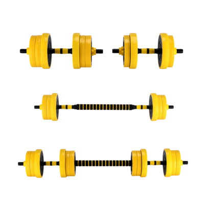 Dumbbell Sets Adjustable Weights 33 Lb Free Weights Dumbbells Set For Home Gym 2In1 Free Weights For Home Gym Dumbbell Barbell Kettlebell  Pus