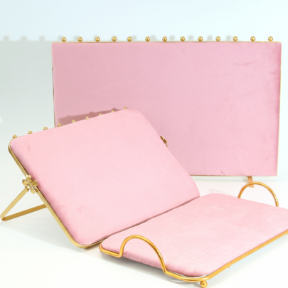 Princess Style Ins Style Pink & White Double-Sided Dual-Color Necklace Storage Display Rack, Display Tray, Metal Base Anti-Tip, Used For Storing Necklaces, Earrings, Rings, Bracelets, Bangles, Suitable For Jewelry Showcase Display, Jewelry Photo & Video Shooting, Daily Jewelry Storage