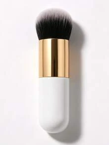 1pc Mini Foundation Makeup Brush Soft Dense Nylon Bristle Ergonomic ABS Handle Multi-Use Face Brush For Foundation Blush Highlight Flawless Powder Blending Smooth Application Daily Makeup Essential Holiday Gift For Women - Multicolor - View 7