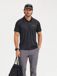 Columbia Summer New Sports Running Fitness Training Comfortable Breathable Casual Men's POLO Shirt - Black - View 1