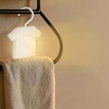 Clothing-Shaped Night Light, Soft Warm Light, 360° Rotating Hook, PIR Motion Sensor, Human Body Motion Sensor, LED Night Light, Bedroom, Hallway, Bathroom, Living Room, Wardrobe, Cabinet Decorative Ambient Lighting, Compact Design, Easy Installation, Portable, Wall-Mounted / Cabinet-Mounted Dual Use - Clothing - View 3
