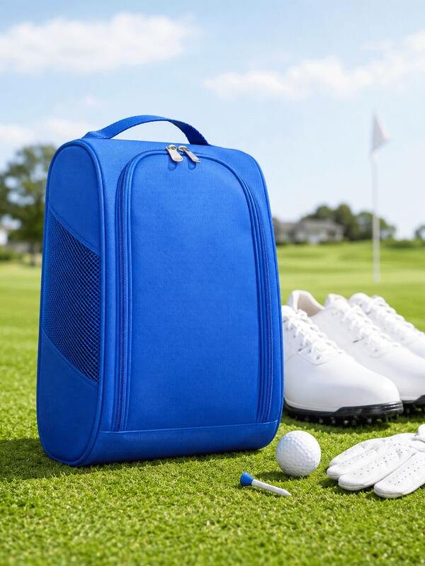 1pc Foldable Travel Shoe Bag, Zipper Shoe Bag, Unisex Boot Bag Shoe Box Shoe Storage Box, Unisex Bag Shoe Box Shoe Box, Suitable For Students, White-Collar Workers, Travel Enthusiasts, Fitness Enthusiasts, Golf Enthusiasts