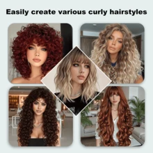 Semprotan Rambut Keriting dan Wig, Semprotan Wig untuk Rambut Sintetis, Kondisioner Tanpa Bilas untuk Wig Rambut, Susu Penata Rambut Ringan yang Kaya Pelembap untuk Mendefinisikan Keriting & Mengontrol Rambut Kusut untuk Rambut Keriting Alami - 50 ml - View 3