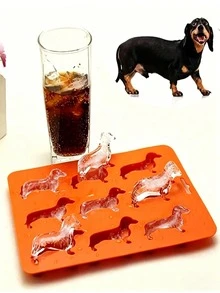 3D Dachshund Chocolate Cake Mold - Perfect For Beer Cubes, Party DIY Fudge,Easy-To-Release Silicone Ice Tray, With Multiple Compartments And Simple Bucket-Shaped Design With Lid, Reusable Ice Maker,Suitable For Home,Club And Outdoor Sum, Cube Tray - Multicolor - View 11