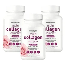 Miriyalyad  Multi Collagen Pills For Women & Men, 240 Capsules | Type I, II, III, V, X - Hydrolyzed Collagen Peptides With Biotin, Hyaluronic Acid & Vitamin C | Hair, Skin, Nail & Joint Support - 3件 - 查看 1