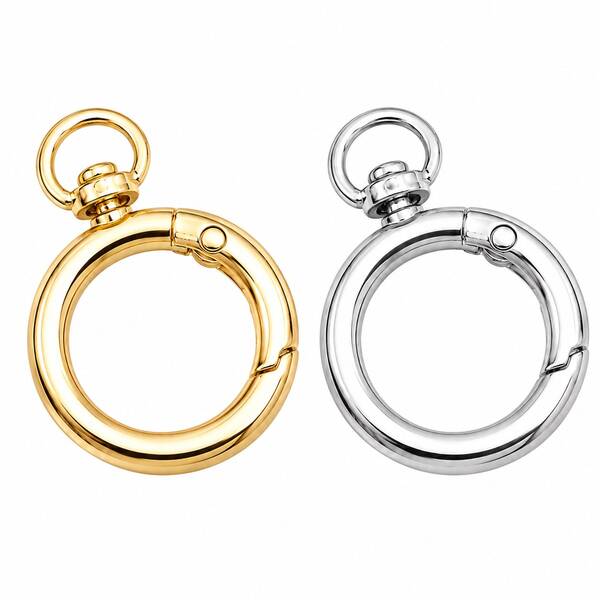 3/5/10 PCS Stylish Gourd-Shaped Metal Spring Hook – Keychain For Bags, DIY Purse Accessories