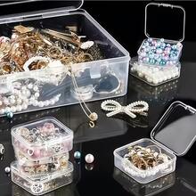 1 Set (30pcs + 1 Large) Baby Hair Accessories Storage Box, Transparent Plastic Baby Room Storage Container, Multi-Compartment Baby Jewelry Hair Accessories Organizer, Suitable For Desktop And Drawer Storage, Transparent Plastic Bead Storage Box - Multicolor - View 2