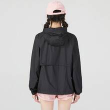 Nike Sportswear 純色Logo運動休閒寬鬆 舒適輕盈梭織連帽外套 女款 - 黑色 - 查看 3