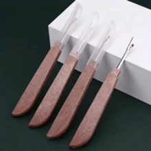 4件/8件裝縫紉拆線器，天然木色塑膠手柄、粉色塑膠手柄，線剪，縫紉手工工具，隨機顏色 - 4把原木色拆線器 - 查看 13