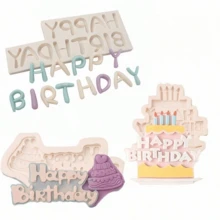 1pc Silicone Fondant Cake Candle Decoration Accessory Baking Mold, For Making Birthday Cake Decorations And Accessory Gifts - View 11