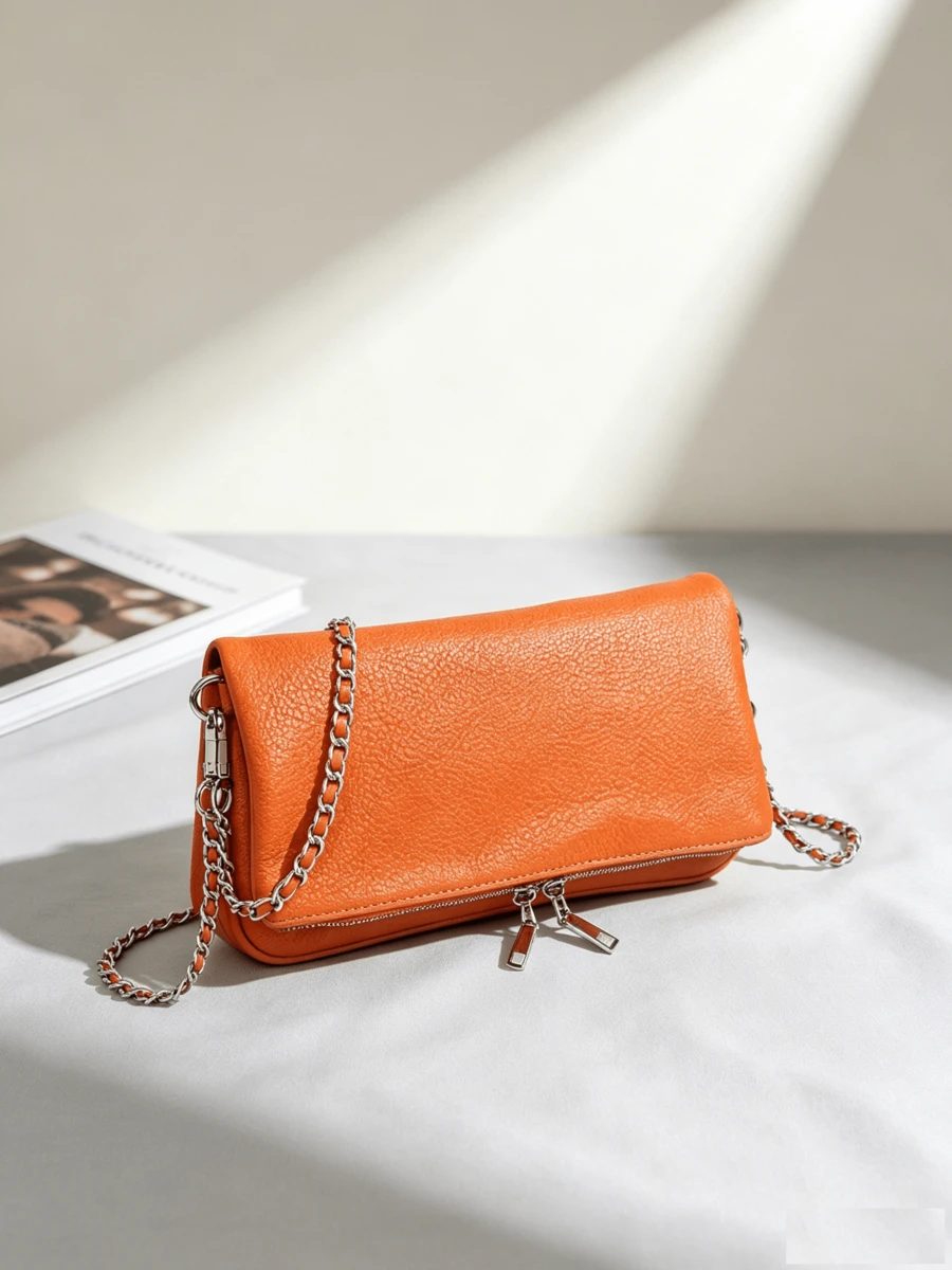 Women's Shoulder Bag Side Chain And Shoulder ✅ Delivery 24/72h - trái cam - Xem 1