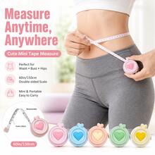 3-2-1pc Mini Tape Measure, Portable Body Measuring Tape For Sewing, Tailoring, Crafting, Suitable As Birthday Gift For Christmas, New Year, Thanksgiving And Valentine's Day - High-grade Measuring Tape - View 2