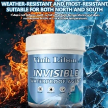 1 Botol Agen Kedap Air Tak Terlihat - Tahan Suhu Tinggi & Rendah, Cocok Untuk Ubin, Retak, Dinding Interior & Eksterior, Produk Kelas Profesional, Tersedia dalam Ukuran 100g, 250g, 450g - A - View 2