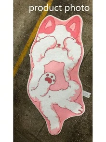 1pc Lazy Cat Shaped Doormat, Small Rug, Welcome Mat, Carpet, Floor Mat, Outdoor Doormat, Kitchen Rug, Home Decor, Front Door Mat, Area Rug, Outdoor Mat, Home Decor, Area Carpet, Garden Rug, Washable Carpet - Multicolor 2 - View 3