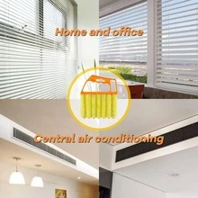 1pc/2pcs Handheld Blind/Car Window Cleaning Brush, Air Vent Cleaning Brush, Curtain Dusting Brush With Detachable Microfiber Cover, Easy Cleaning, Suitable For Air Conditioner, Car Air Vents, Fan Slots, Home, School, Hotel, Christmas Window Cleaning Tool, Cleaning Supplies - Multicolor - View 9