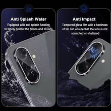 1件 適用於 Galaxy A56/A36/A26 水鑽金屬一體式鏡頭保護膜 鋼化玻璃相機保護膜 彩色/銀色/黑色/粉色/紫色/藍色/金色 鏡頭保護膜 防摔防刮 - 彩色 - 查看 3