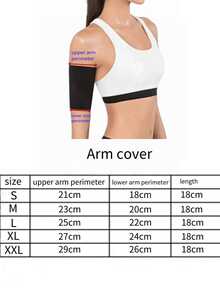 1pc,Women Neoprene Sauna Thigh & Arm Trimmer Set, Compression Body Shaper Slimming Bands, Fat Burning Leg Arm Wraps For Running, Cycling, Training, Camping, Gym Workout, Weight Loss Fitness, Adjustable Thermogenic Sweat Enhancer - Multicolor - View 8