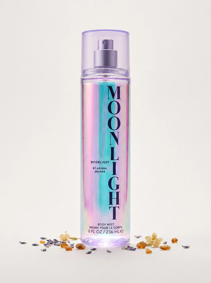 Ariana Grande Body Mist For Women Moonlight 8oz/236ml – Body Mist, Long-Lasting, For Women, Plum, Purple, Suitable For Daily Wear - Moonlight - View 1
