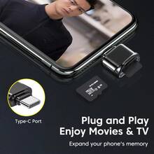 BIYETIMI USB C Card Reader, 2-In-1 Type-C TF SD Card Reader Adapter, Portable External Storage Card Reader, Compatible With Android Phones, Laptops, Cameras - View 7