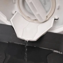 Durable Plastic Front Load Washing Machine Drain Filter Door Flap Replacement, Universal Washer Drain Pump Access Panel Cover For Home Laundry Room Appliance Repair DIY Daily Maintenance Part - Water Diversion and Film Pouring - View 7