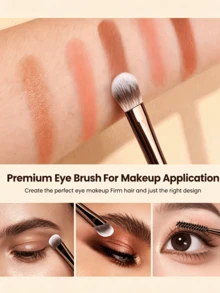 Set de 15 piezas de brochas de maquillaje con mango dorado champán, cerdas sintéticas suaves para polvo, rubor, base, contorno, sombra de ojos, difuminado y cejas, kit completo de maquillaje facial, herramienta de belleza profesional para maquillaje diario y de salón - Multicolor - Ver 9
