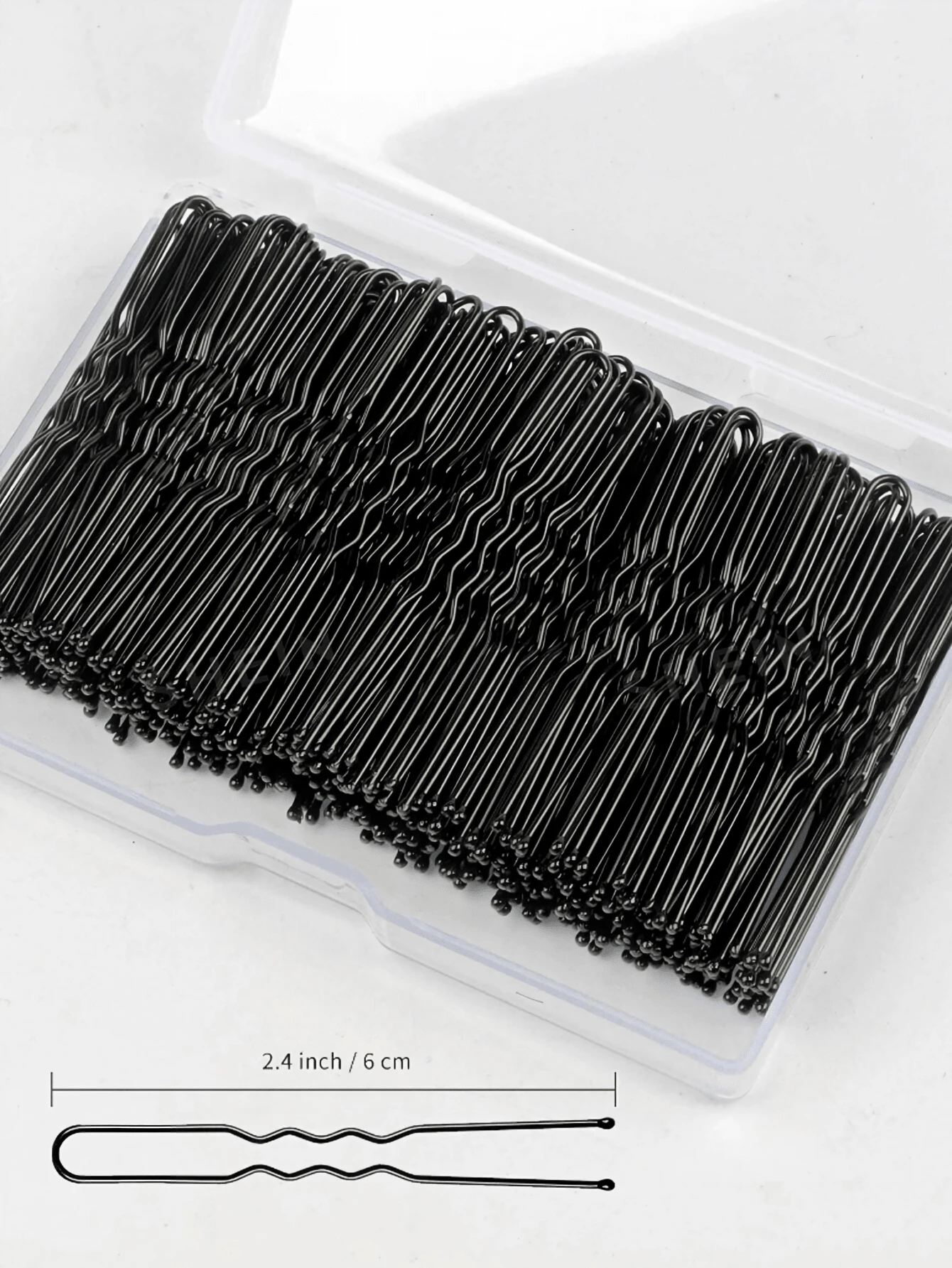 150/100/50/30/20pcs U-Shaped Hair Clips, Suitable For Various Hairstyles, Including Casual Sports Hair Clips, Hair Claws, Hair Pins And Stationery. - Black - View 1