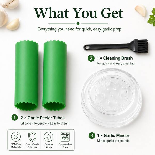 7/1 pieza Triturador manual portátil de ajo, prensa de ajo, molinillo giratorio de cocina para triturar ajo y jengibre, fácil de usar y limpiar, sin necesidad de electricidad