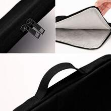 Sarung Laptop Tahan Air dan Guncangan untuk Laptop 11/12/13/14/15/16 Inci, Kompatibel dengan Apple Air/Pro 14/16 Inci dan Laptop Merek Lainnya, Dilengkapi Kantong, Bahan Poliester, Pelindung untuk Perlengkapan Sekolah - Abu-abu Muda - View 11