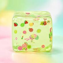 4pcs Random Color Children's Educational Color Recognition Transparent Cube Ornaments, Colorful Fruit Pattern Soft Squeeze Toys, Fun Sensory Training Gadgets, Soft Plush Toys, Birthday Party Reward Gifts - Multicolor - View 16