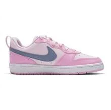 Nike Court Borough Recraft Comfortable And Versatile GS Sporty Casual Low-Top Sneakers, Unisex - Foaming Powder - View 5
