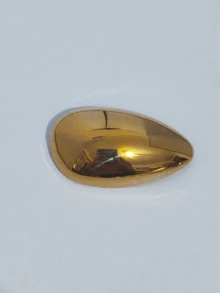 1 pièce Broche grande goutte d'eau géométrique exagérée en métal brillant or ou argent, broche grande élégante minimaliste pour femme, accessoire épingle de mode pour manteau et blazer cintré à la taille - Multicolore - Voir 7