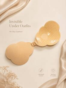 Strapless Invisible Adhesive Bra For Women, Seamless Front Closure Push-Up Breast Pads, Strong Grip Anti-Slip Reusable, Essential For Evening Gowns And Camisoles - Multicolor - View 7