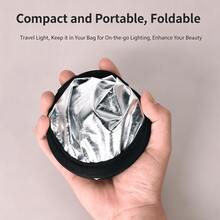 5-In-1 Foldable Reflector | Portable Light Board | Selfie, Portrait And Outdoor Light Board | Summer Home Soft Light Board | Suitable For Outdoor Photography, Indoor Live Streaming, Still Life Photography And Multiple Lighting Scenarios - Five-in-one - View 4