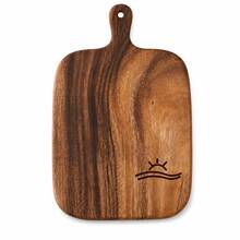 2PCS/1PC Walnut Wood Carved Cutting Board, Sunrise Carved Steak Board, Desktop Decor Cutting Board, Fashion Long Handle, Solid Wood, For Cutting Meat, Cheese, Bread, Vegetables And Fruits - Charcuterie Board Cheese Serving Board - View 2