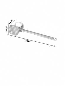 1 pieza Martillo ablandador de carne de acero inoxidable, adecuado para ternera, filete, pollo, cerdo, herramienta de cocina, decoración de cocina, accesorio de cocina, suministros de cocina, decoración del hogar, almacenamiento de cocina, esencial para camping, esencial para vacaciones, vuelta al colegio, suministros del hogar, esencial familiar, regalo para mujeres, regalo para hombres, regalo para la madre, regalo para el padre, regalo para el abuelo, regalo para la abuela - Multicolor - Ver 15