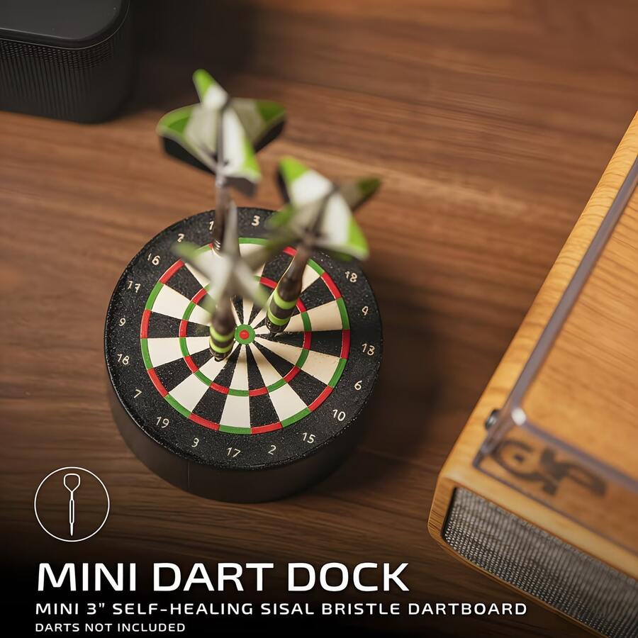 Portable Mini Dart Board, Dart Holder, Dart Target Storage Tray, Indoor/Outdoor Use, Suitable For Dart Throwing, Target Games, Outdoor Sports, Desktop Decor, Party Games, Backyard Entertainment, Camping - One Size Fits All - View 1