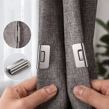 8pcs Magnetic Curtain Clips, Easy To Fix Without Nail Holes, Tightly Sealed, Curtain Shading Accessories, Curtain Straps, Curtain Clips, Suitable For Home, Dormitory Curtains, Bedrooms, Offices - Multicolor - View 2