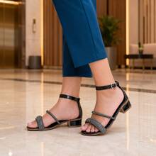 Klicpé Kids Heeled Sandals - 黑色 - 查看 1