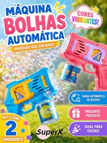 Bolhas de sabão colorido Brinquedos de bolhas de armas - presente de feriado presente de aniversário - Azul - Visão 2