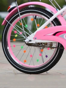 36/72/360pcs Bicycle Spoke Beads - Glowing Star-Shaped Wheel Hub Decoration, Suitable For Night Riding, Wheel Decoration, Cycling Enthusiast Gift, Summer Cycling Accessory (Handmade, Small Bubbles Or Slight Irregularities Are Normal And Do Not Affect Use) - Multicolor - View 2