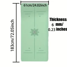 1件防滑瑜伽墊 皮拉提斯墊 高密度健身墊 家用健身配件 適用於居家健身房 運動健身器材 體操 走路墊 運動墊 健康居家運動 高品質 - 彩色 - 查看 10