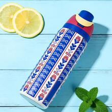 0wIBlue Pattern Stencil Aquarius Stainless Steel Bottle, With A Capacity Of 32 Oz (945 Ml), Can Retain Heat For Up To 24 H. Suitable For Brewing Coffee And Making Iced Drinks. The Design Is Exquisite And It Is Suitable For Use In Various Occasions - 水鴨藍 - 查看 5