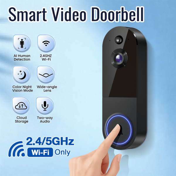 2K Wireless Camera2.4G WiFi  (Cloud Storage Requires A Subscription29.9 US Dollars)