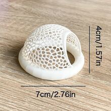 1pc 3D Printed PLA Material Betta Fish Resting Floating Bed, Mini Cave And Fish Hammock, Small Fish Feeding Ring, Aquarium Mesh Decorative Accessory - A - View 15