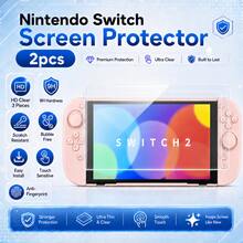 XINHONGYU Switch/Switch OLED/New Switch 2(2025)/Switch Lite Console Full Coverage Tempered Glass Screen Protector, Scratch Resistant And Shockproof - View 8